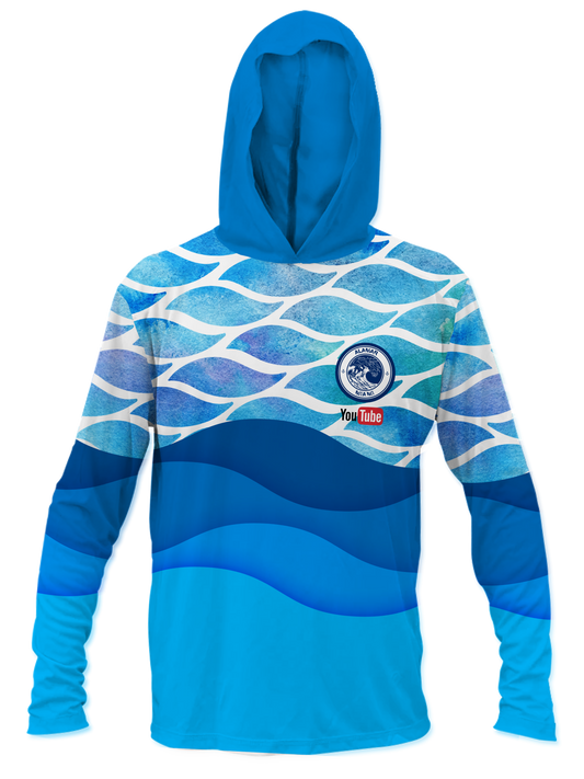 "ALAMAR BLUE HOOD" Long Sleeve sweatshirt